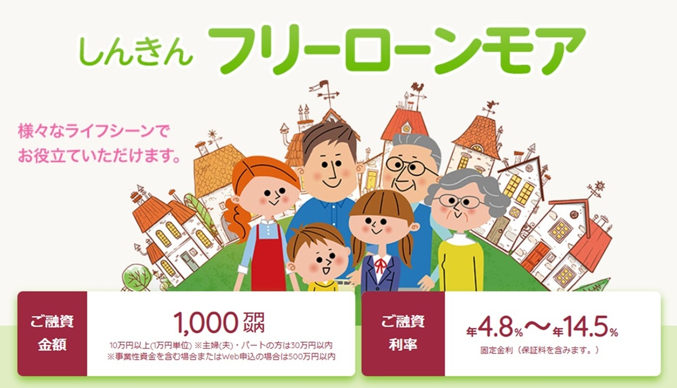 しんきんのフリーローンモア
